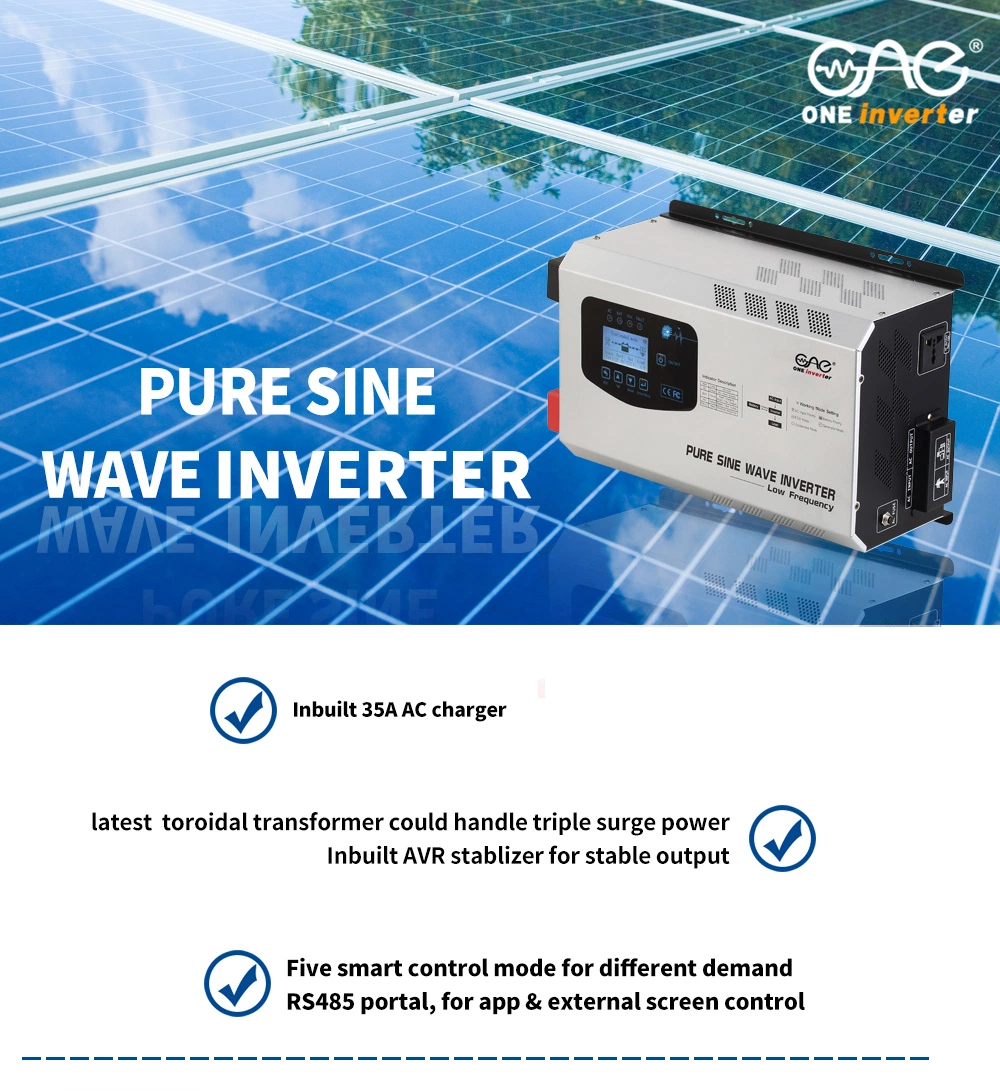 off Grid Pure Sine Wave 5000W Solar Power Inverter with WiFi and Apps